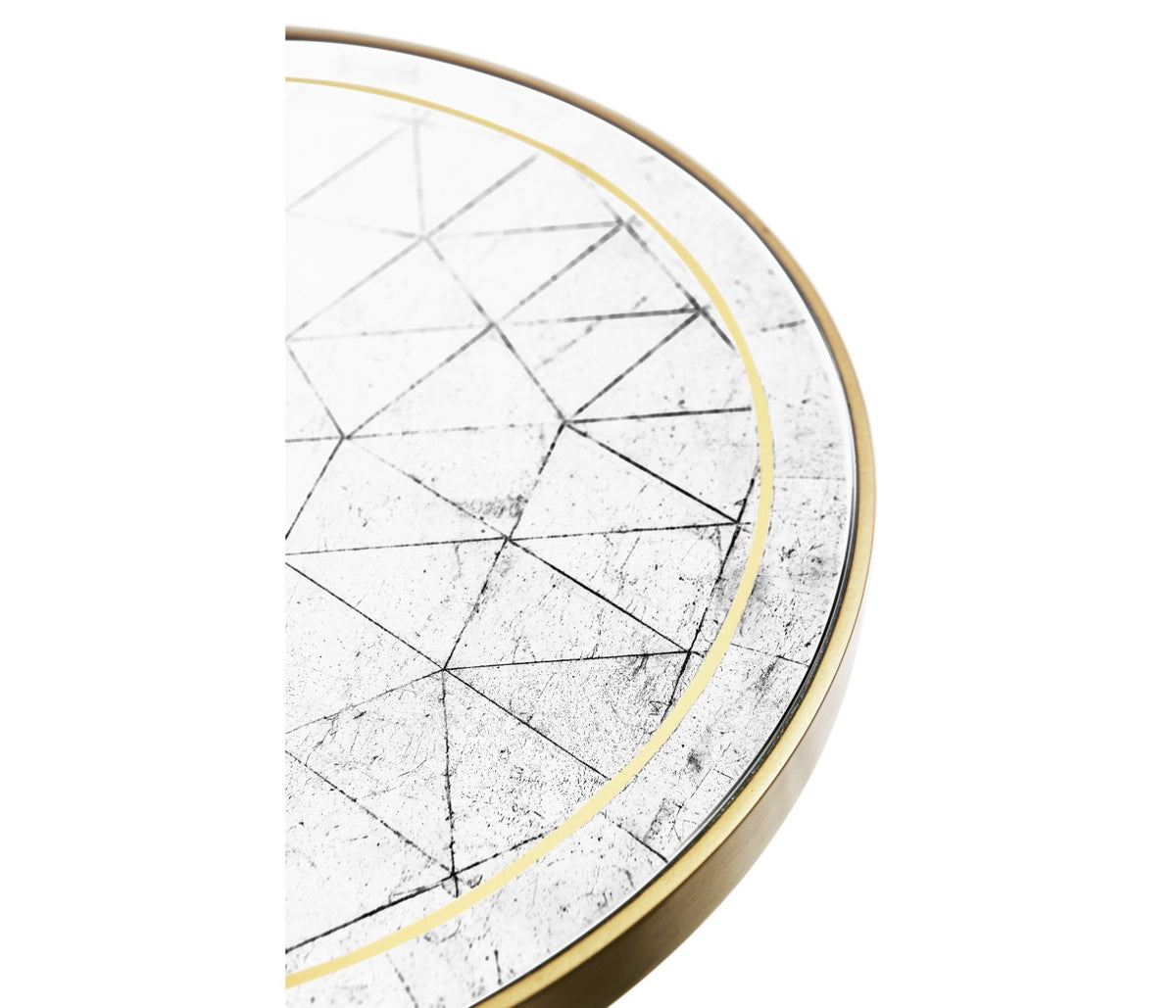 Round Accent Table Contemporary – Gilded