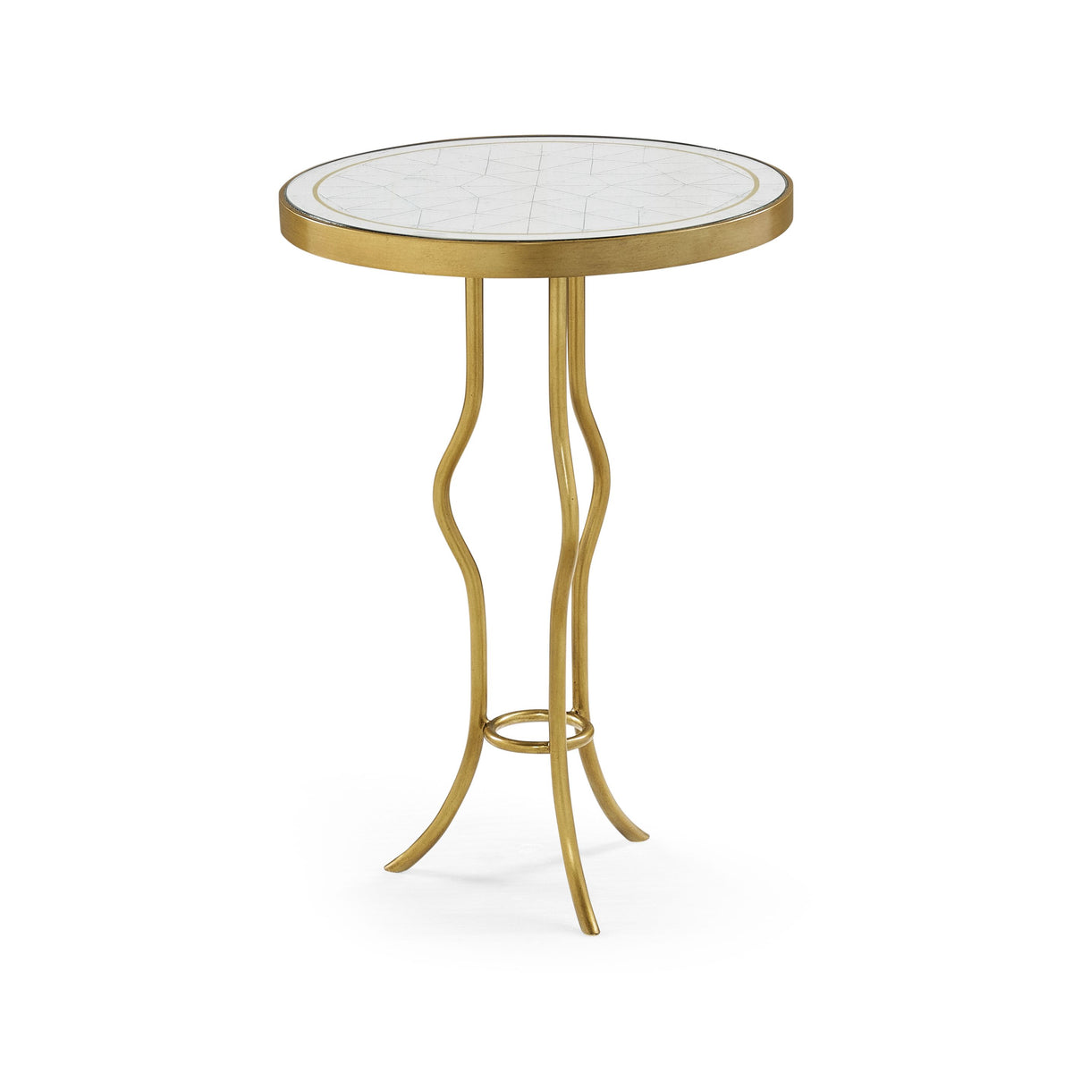 Round Accent Table Contemporary – Gilded