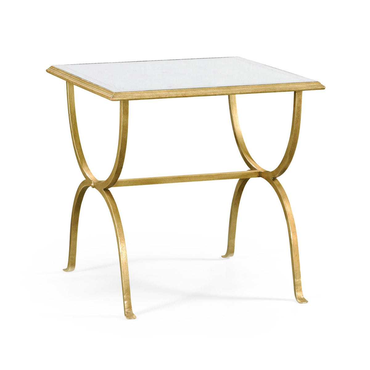 Square Side Table Horseshoe – Gilded