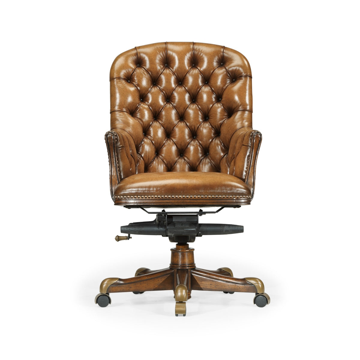 Chesterfield Style High Back Office Chair – Walnut