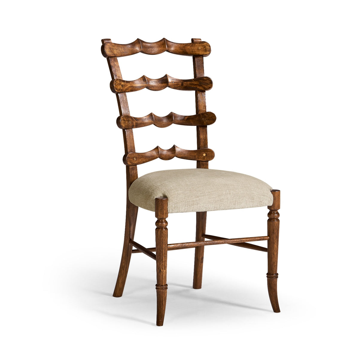 Walnut Yoke Ladderback Dining Chair