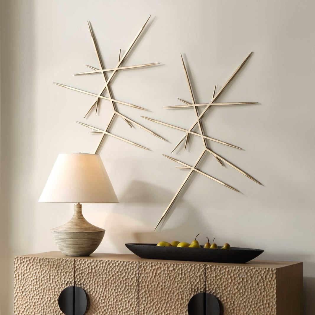 Fireworks Silver Wall Décor, Set of 2