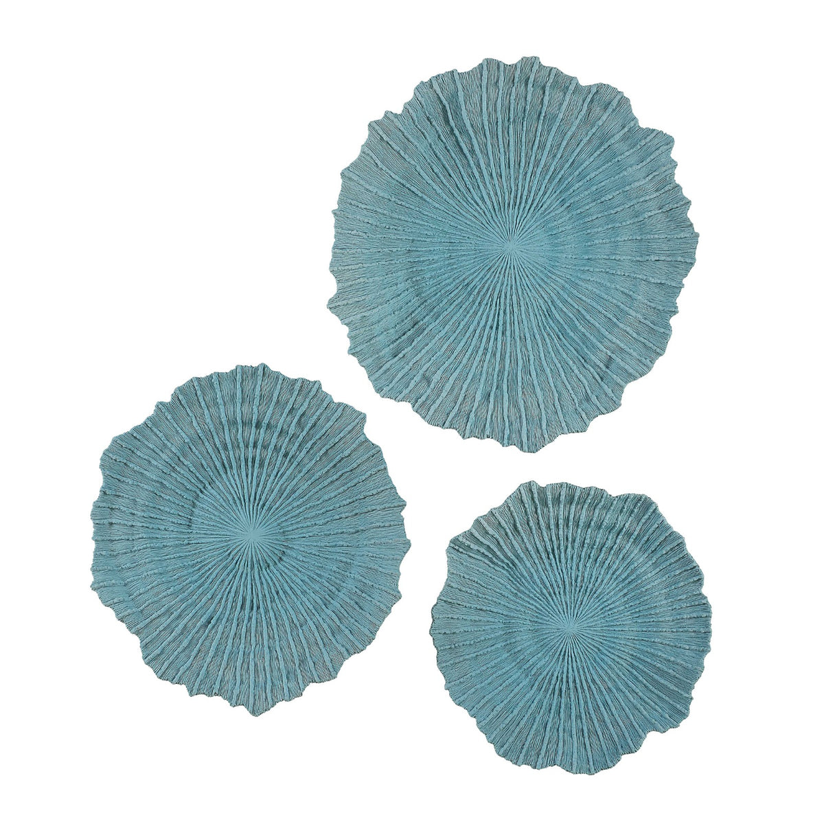 Ocean Gems Wall Decor – Blue, Set of 3
