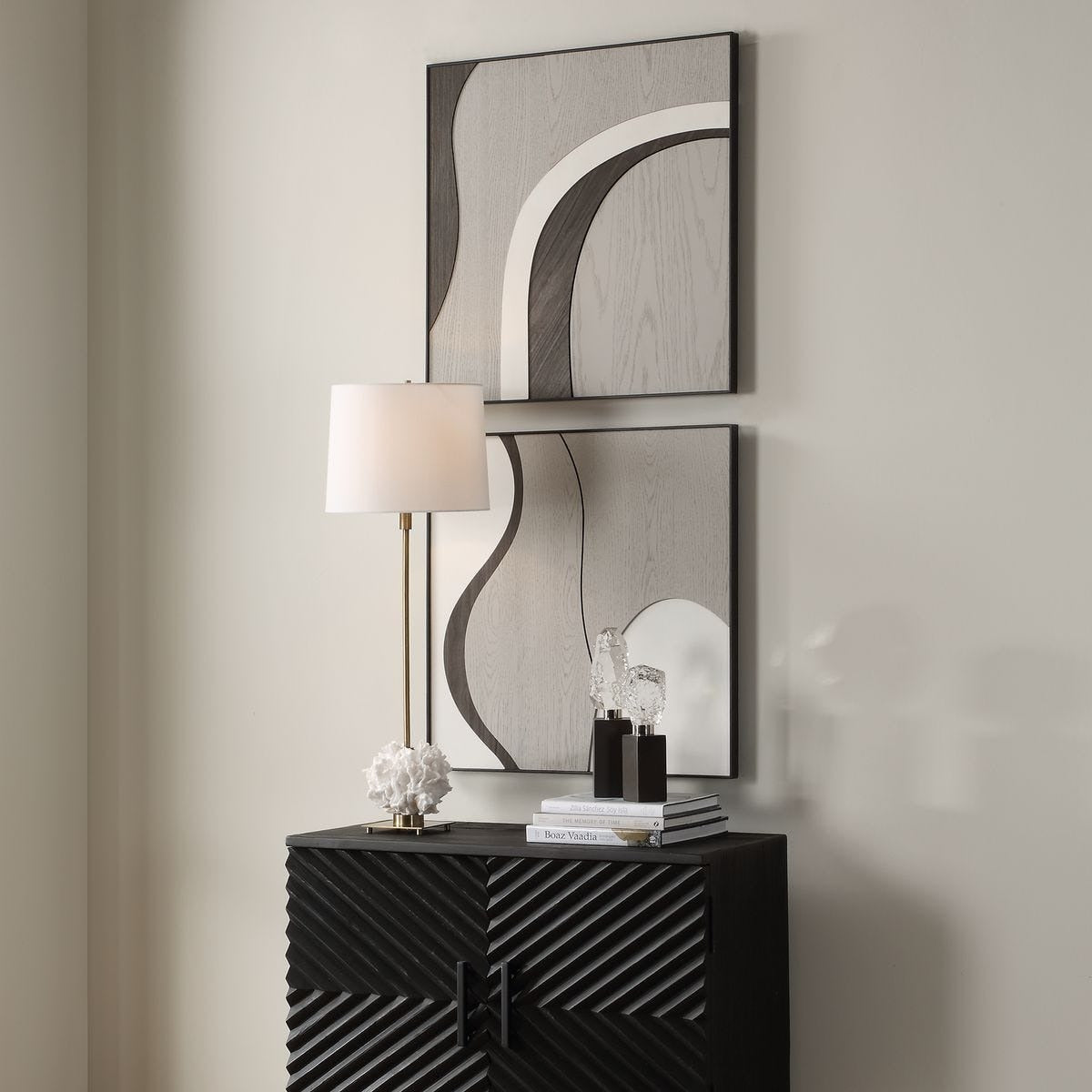 Joel Modern Wood Wall Art – Set of 2