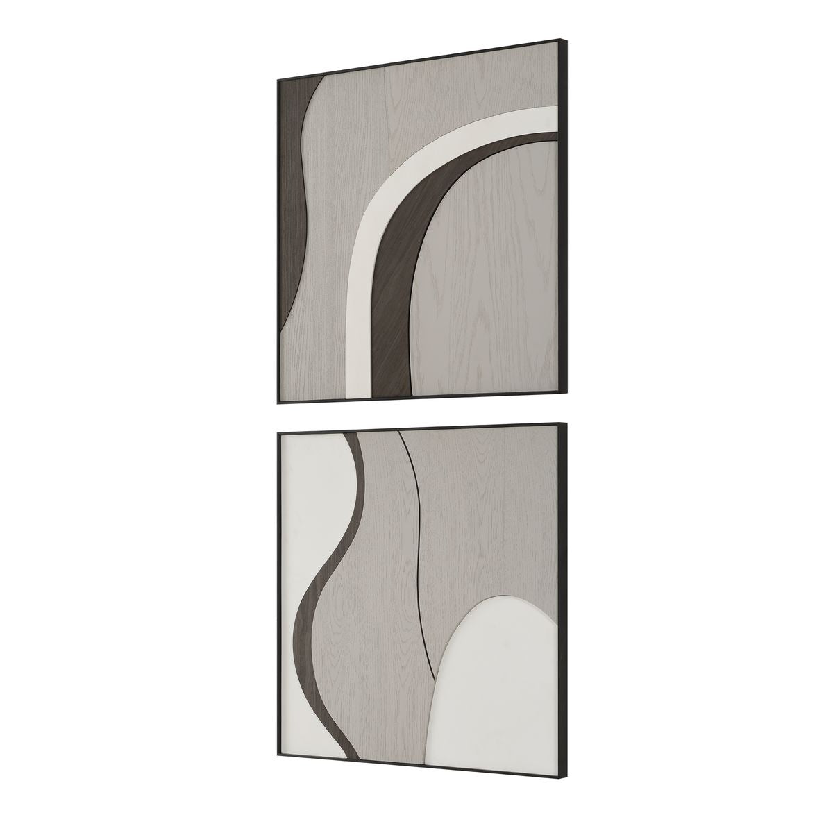 Joel Modern Wood Wall Art – Set of 2