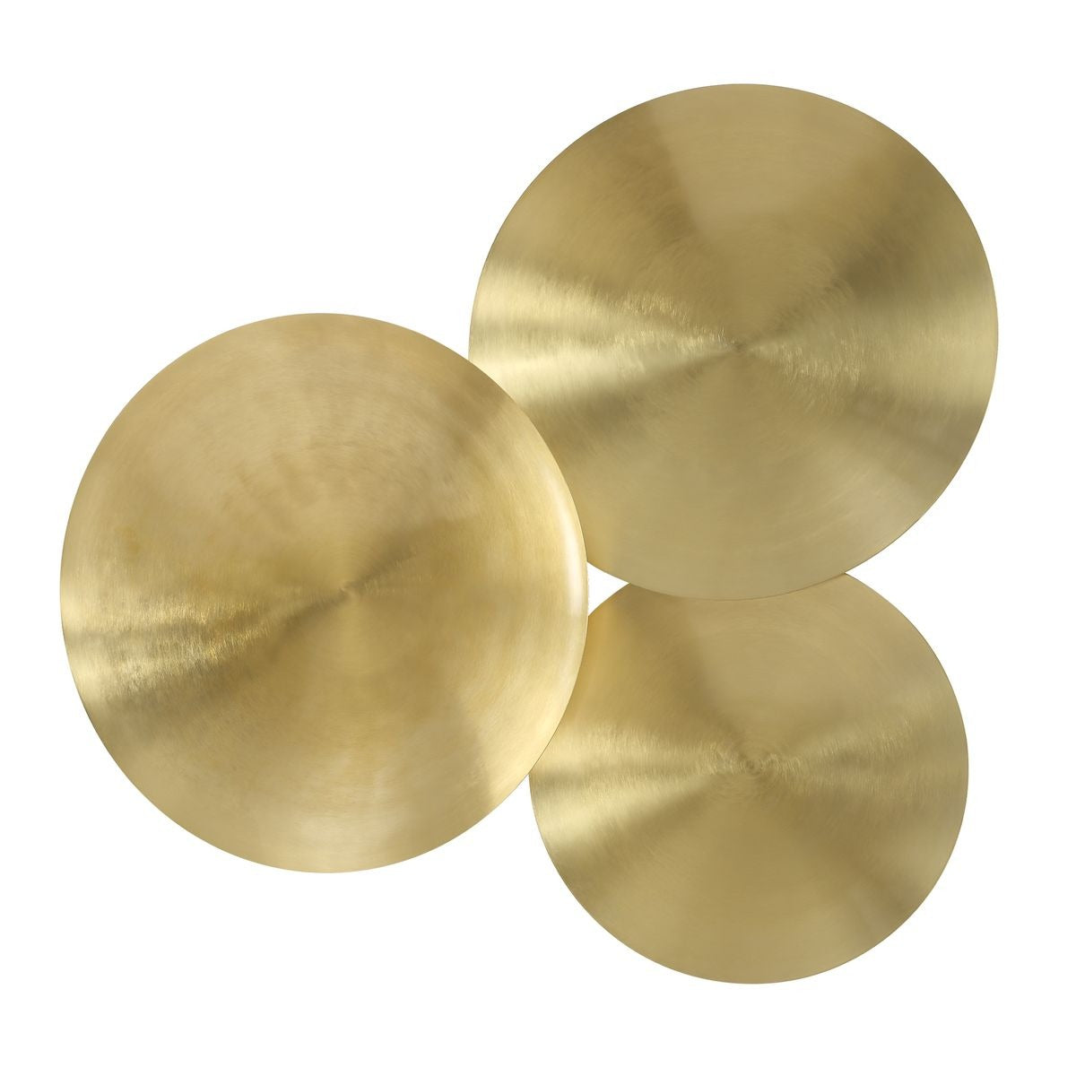 Cymbalic Round Brass Wall Art – Set of 3
