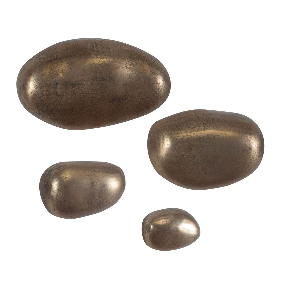 Set in Stone Brass Outdoor Wall Art – Set of 4