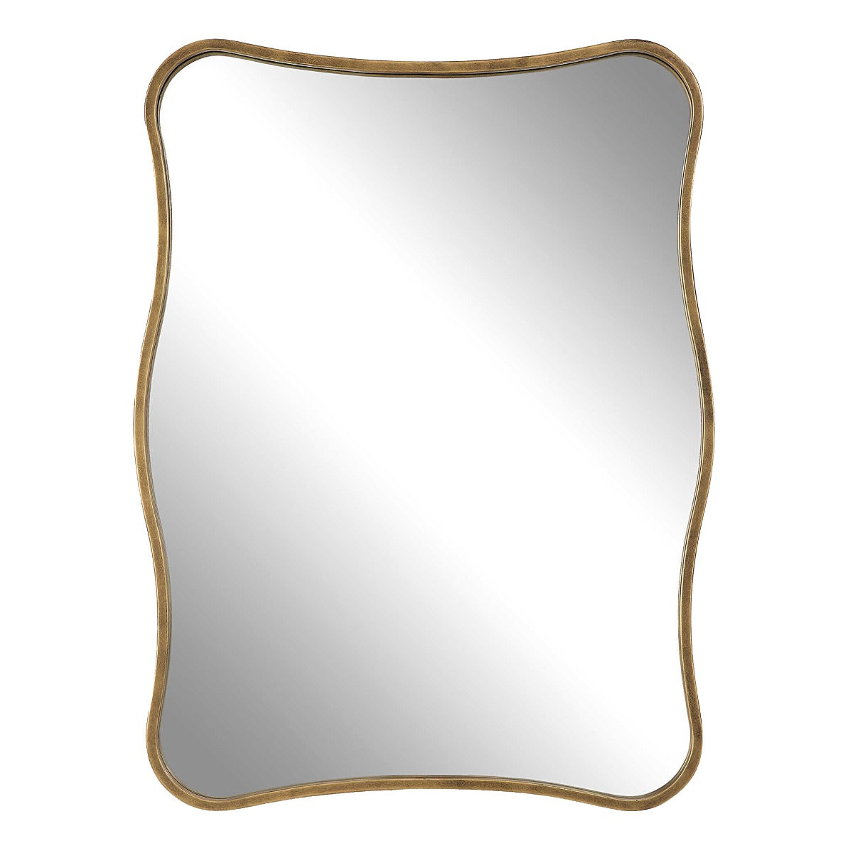 Pavia Vanity Mirror – Antiqued Gold