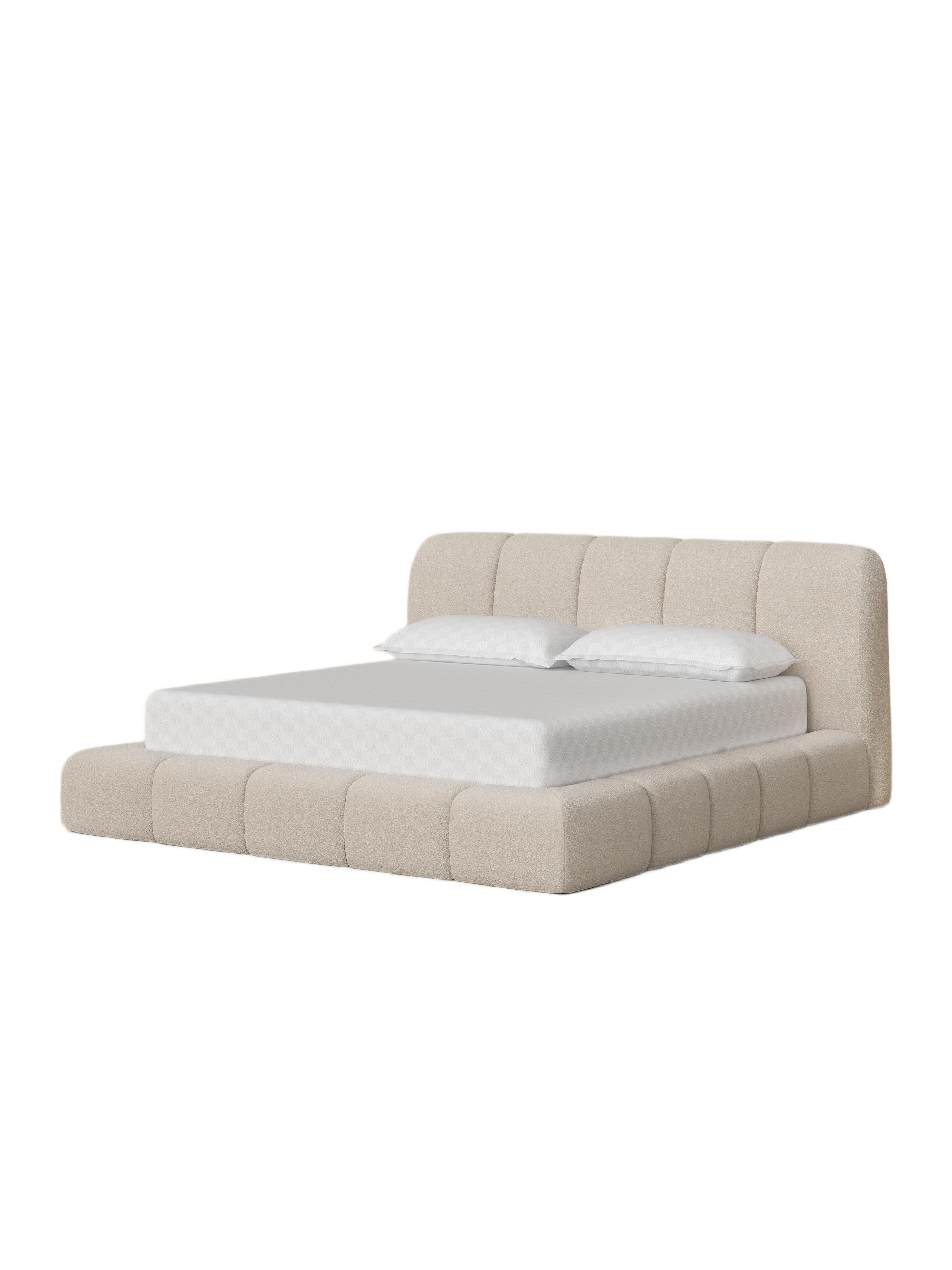 Olena King Bed Oatmeal