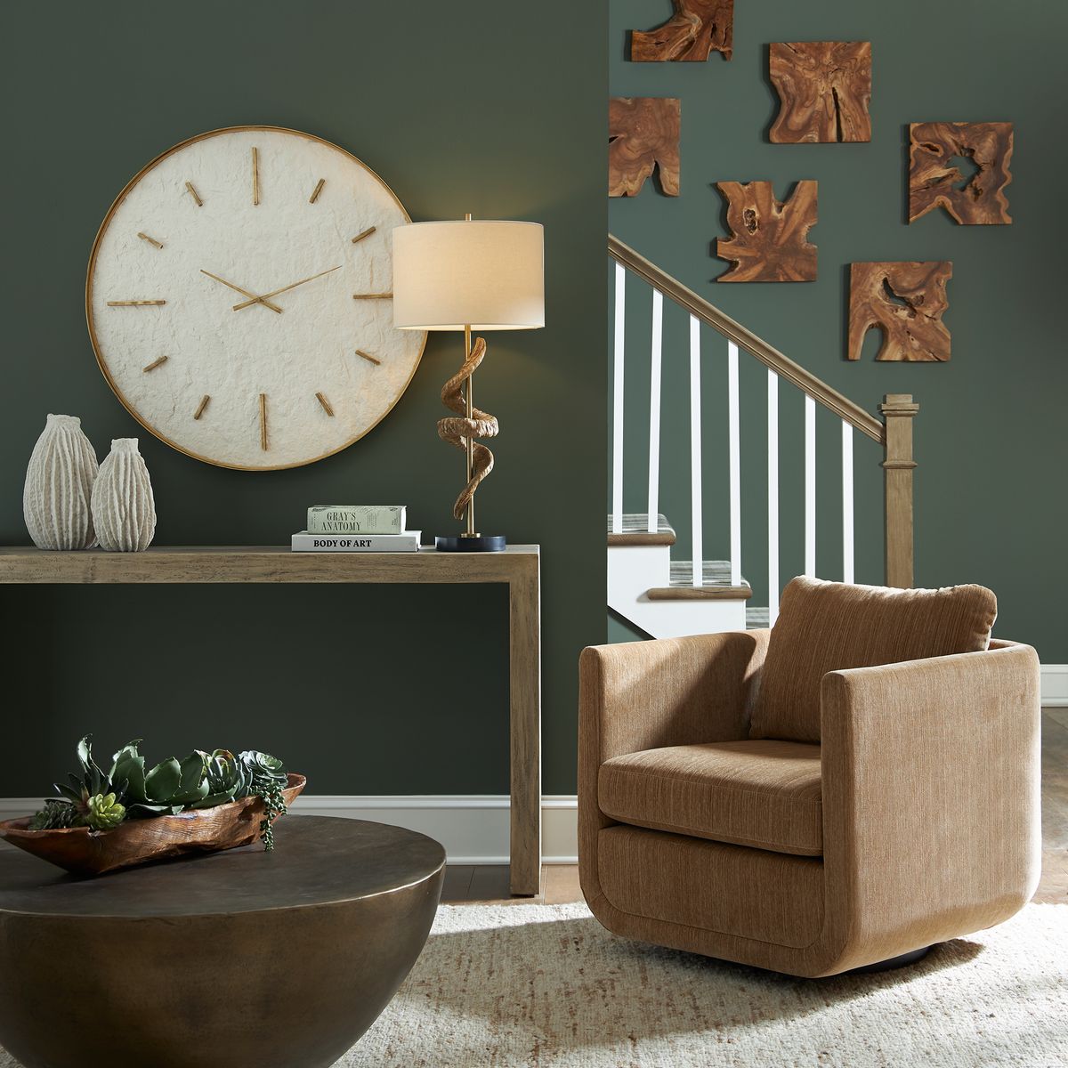 Talia Wood Wall Décor – Set of 9
