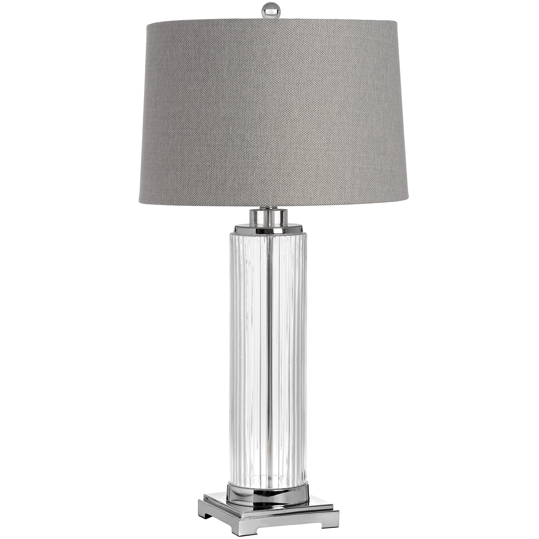 Roma glass table lamp with shade