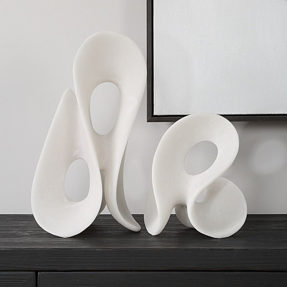 Silent Wave Sculptures – Set of 2