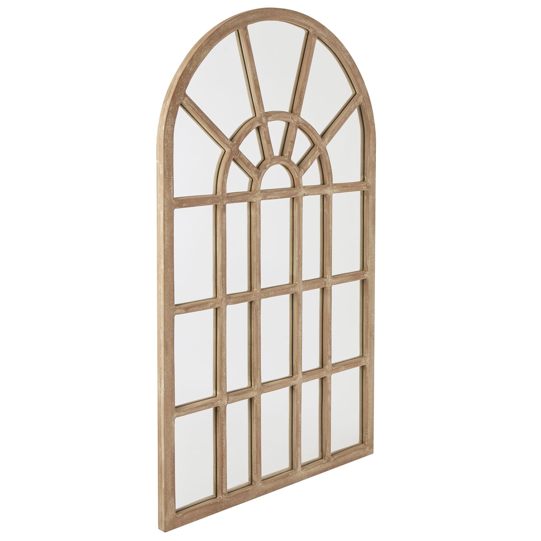 Copgrove arched paned wall mirror