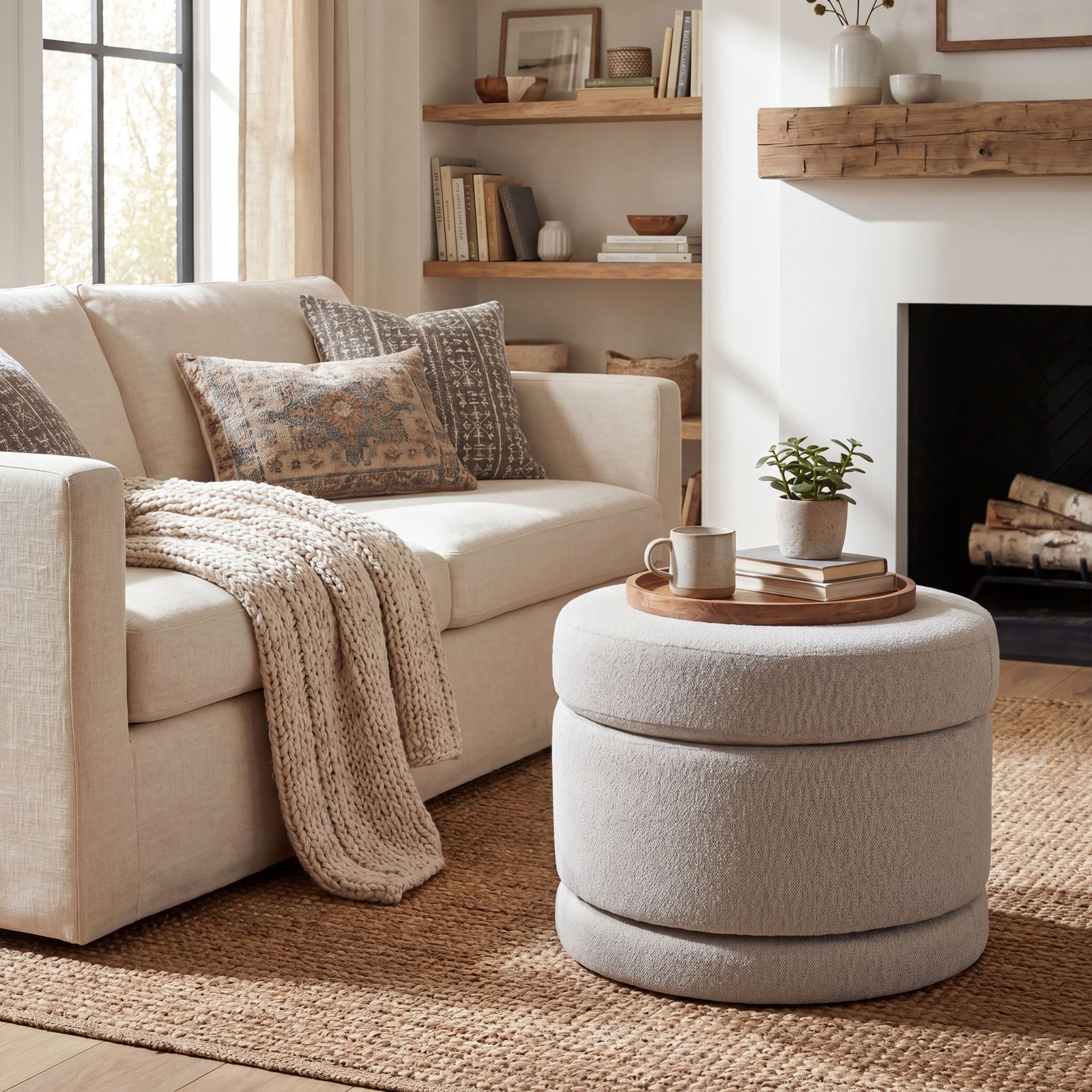 Aspen Swivel Ottoman