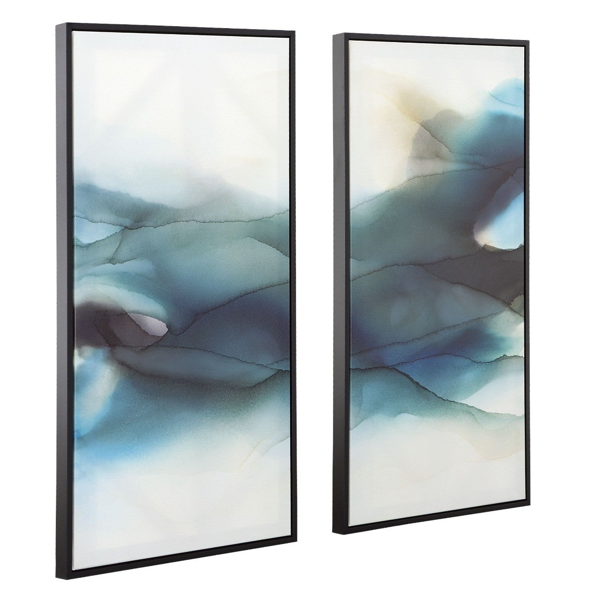 September Desert Modern Watercolour Art – Set of 2