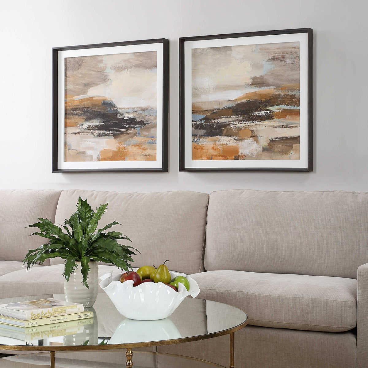 Cinnamon Shore Framed Prints – Set of 2