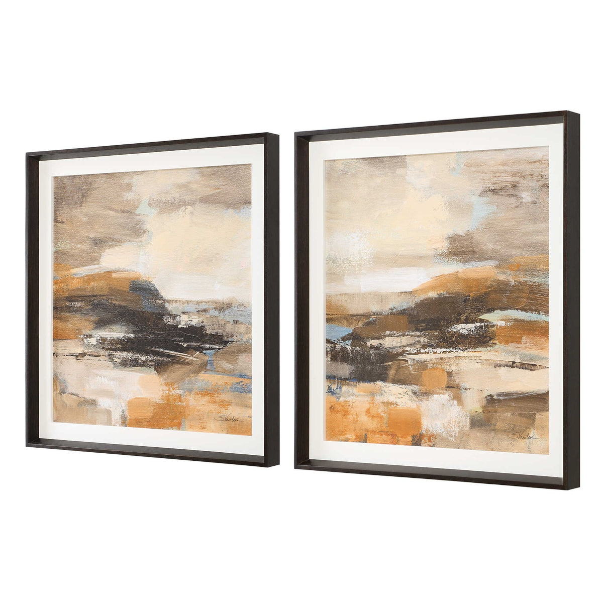 Cinnamon Shore Framed Prints – Set of 2