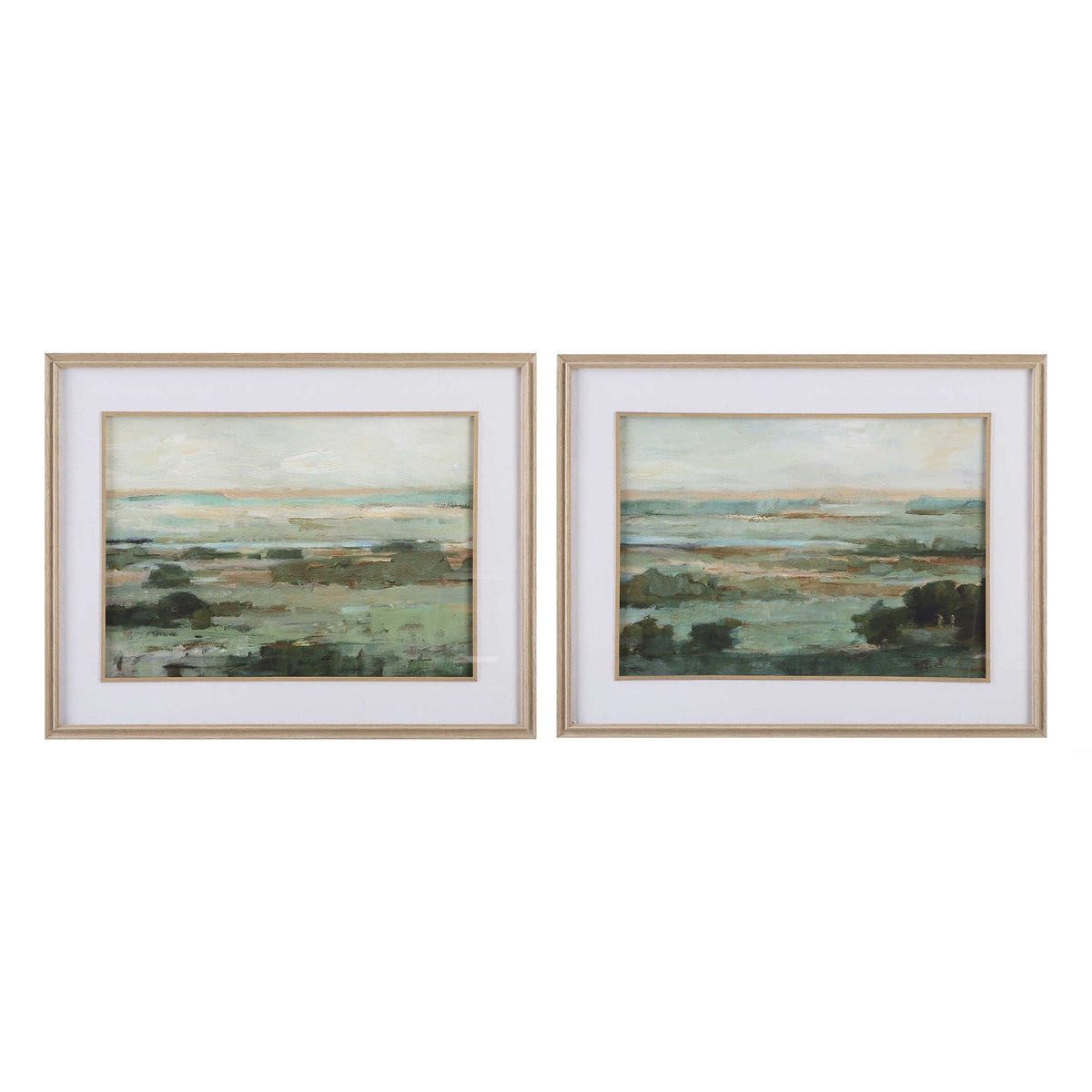 Warm Valley Framed Prints – Set of 2