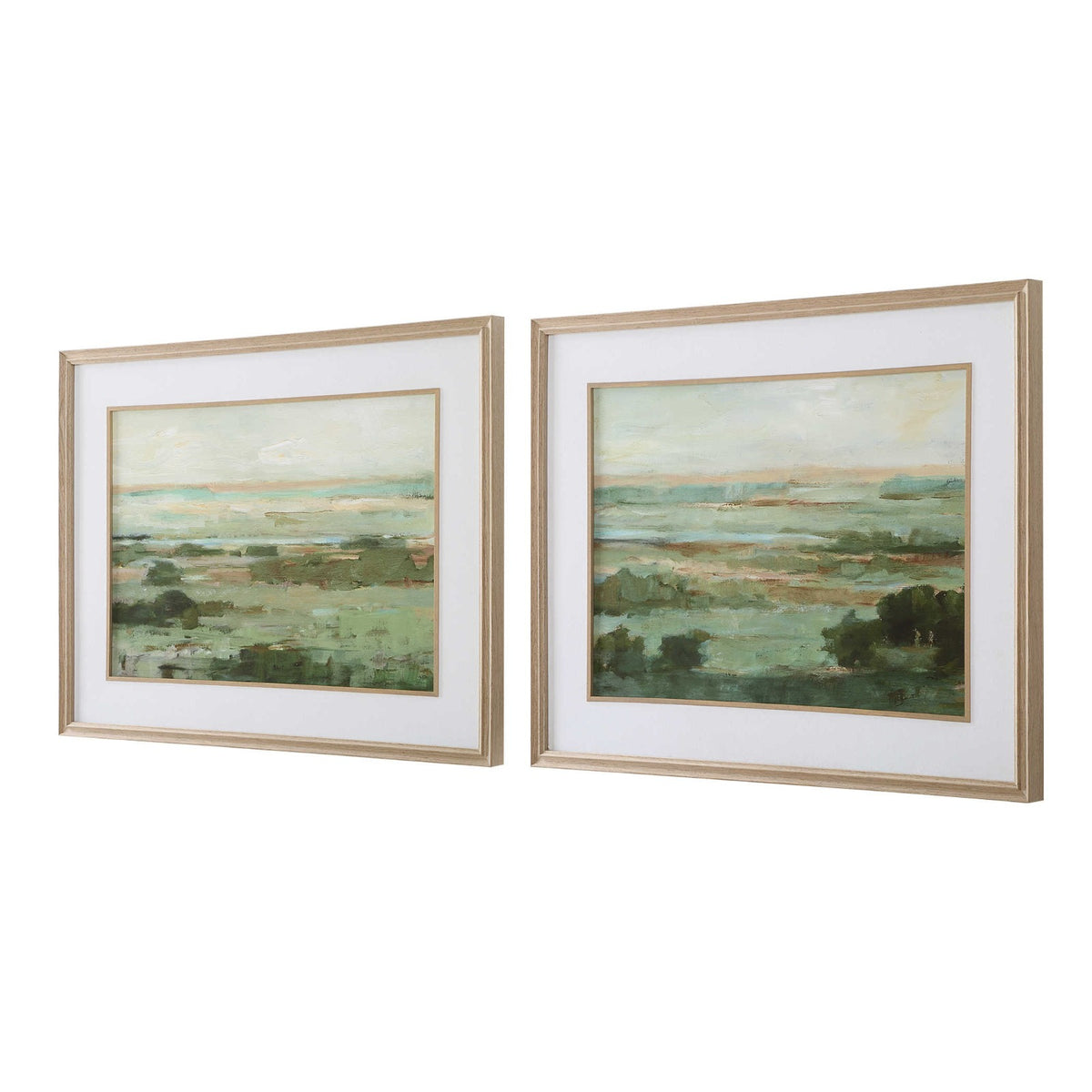 Warm Valley Framed Prints – Set of 2