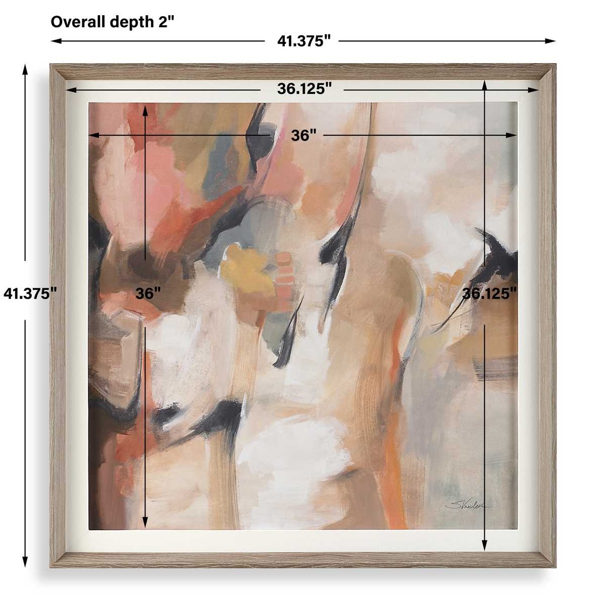 Uphill Framed Abstract Print
