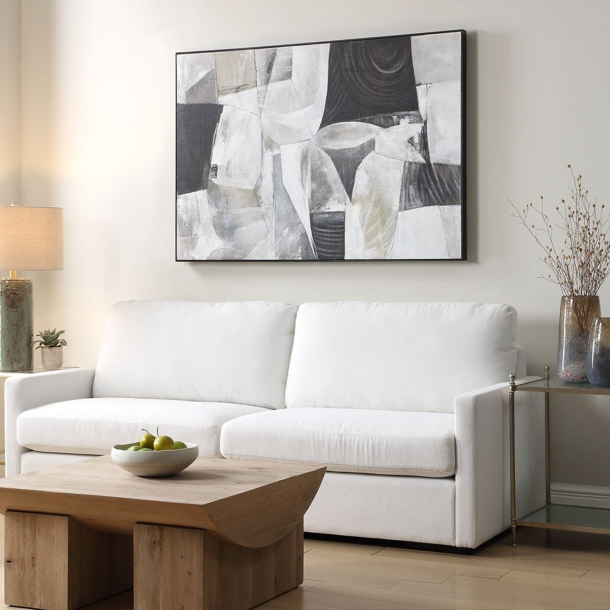Folding Time Framed Abstract Art