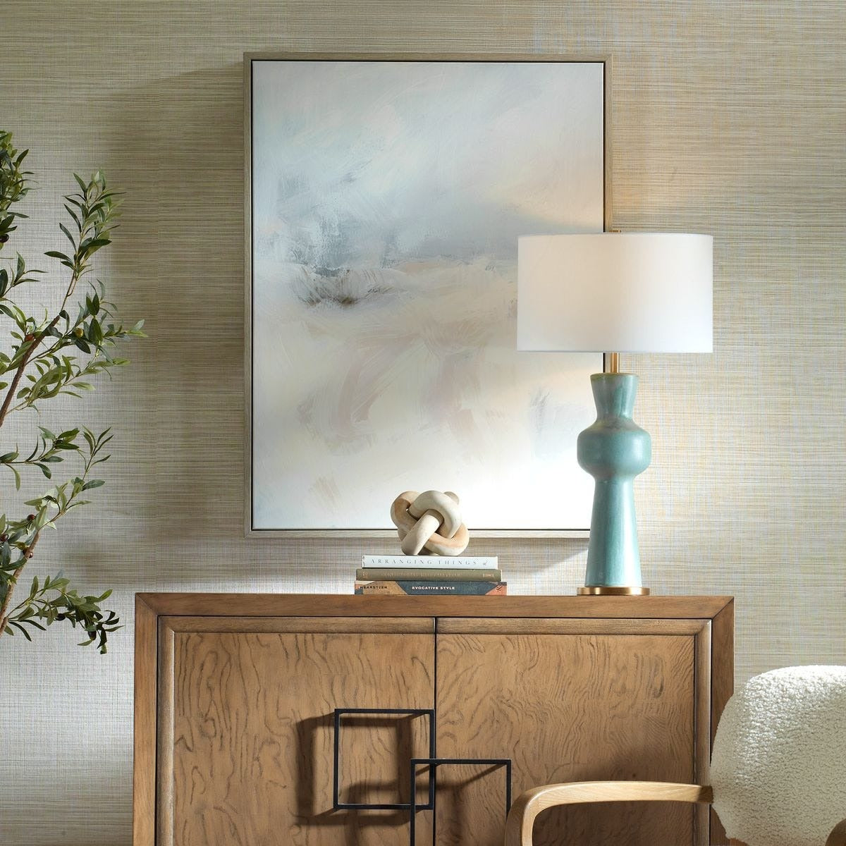 Simple Serenity Framed Abstract Art