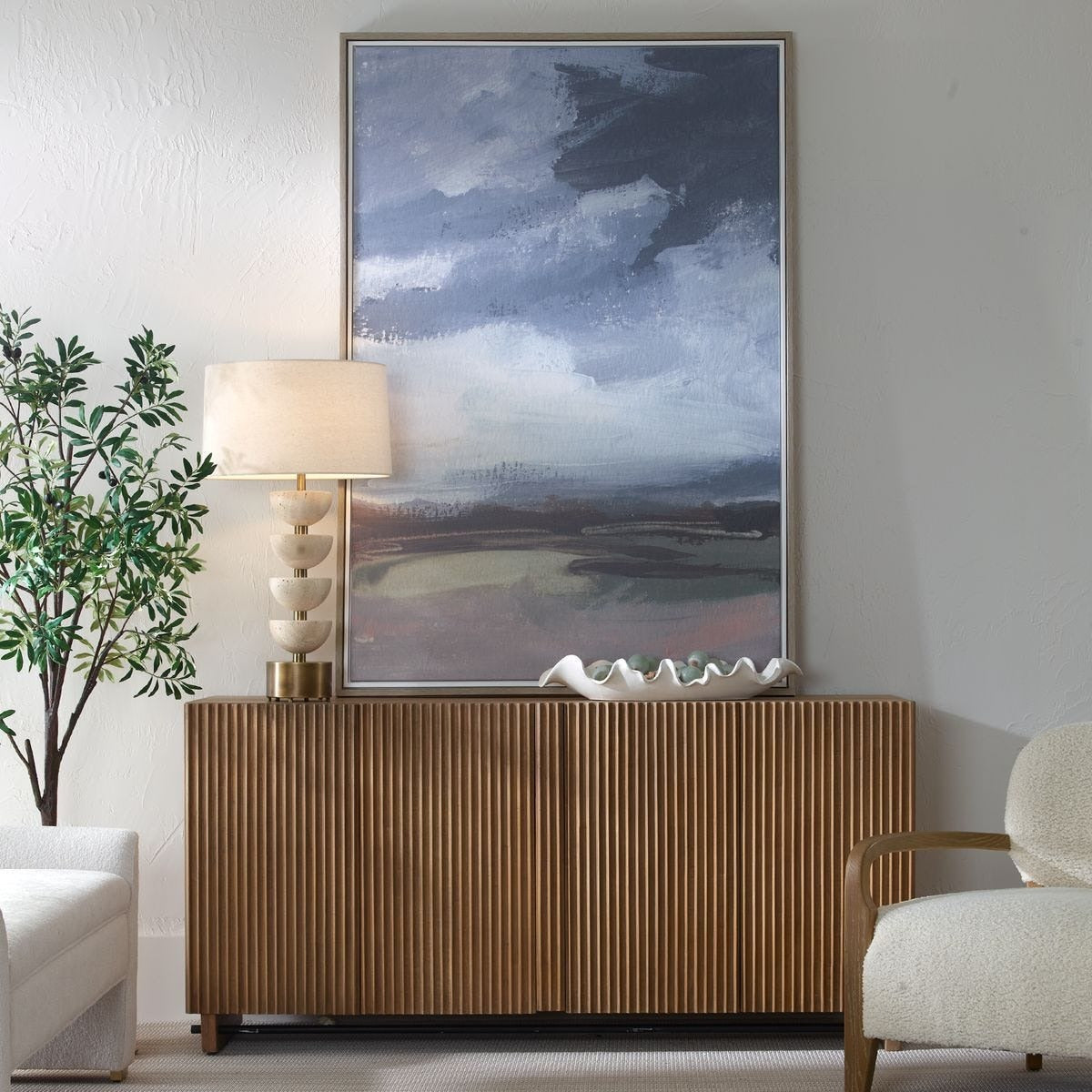 Bracing Framed Landscape Art