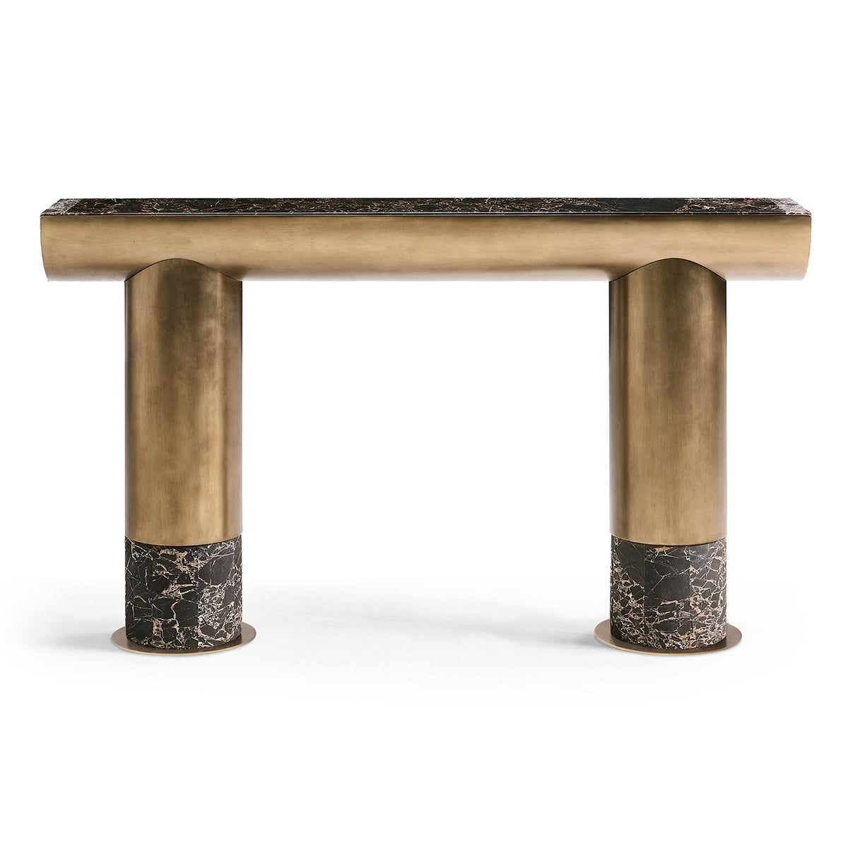 Nova Marble and Brass Console Table