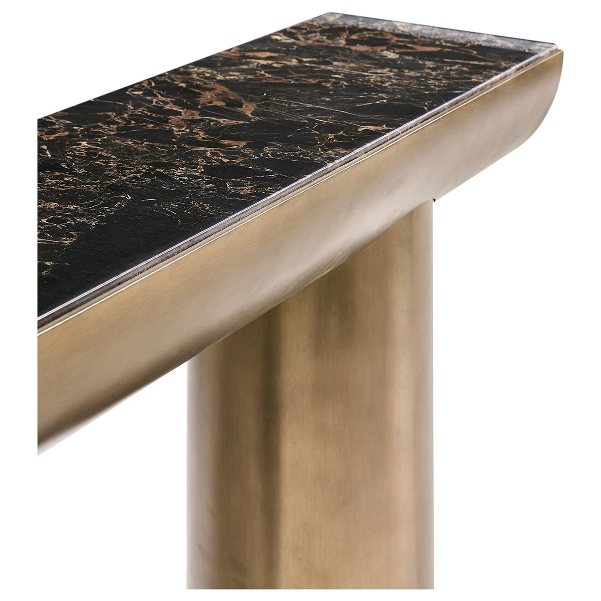 Nova Marble and Brass Console Table