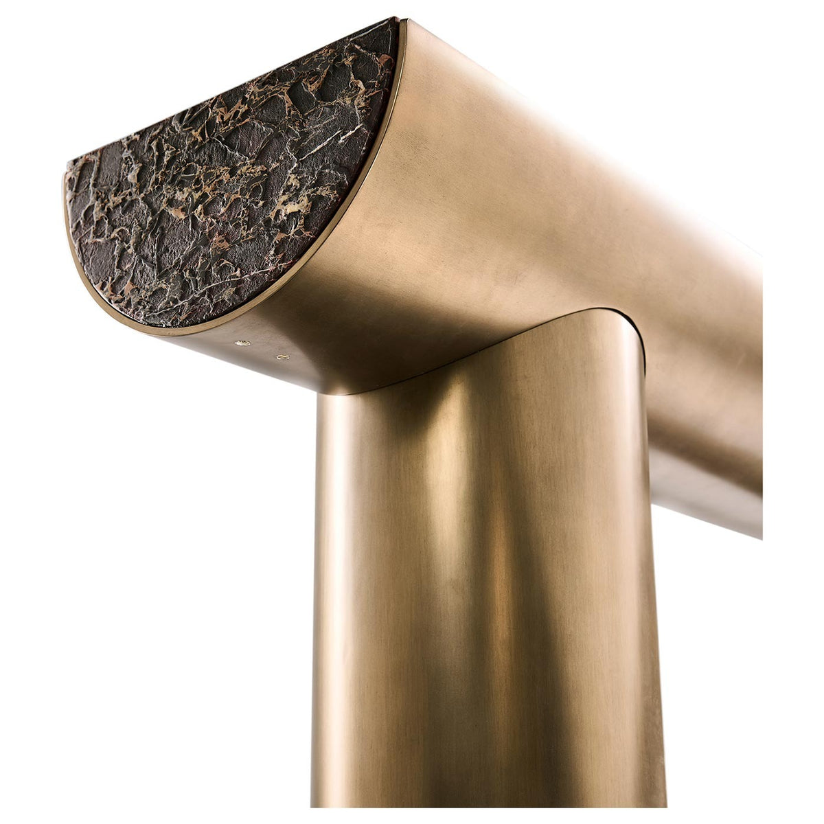 Nova Marble and Brass Console Table