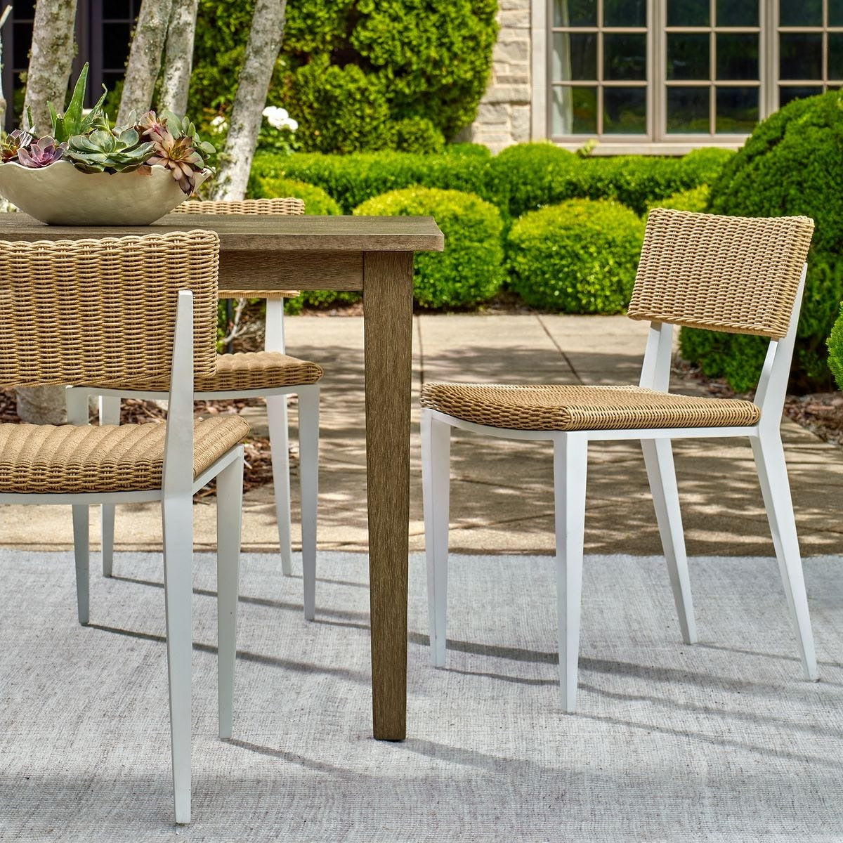 Calbas White Outdoor Dining Chair