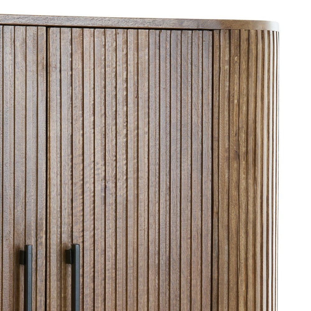 Dumosi tall cabinet dark brown