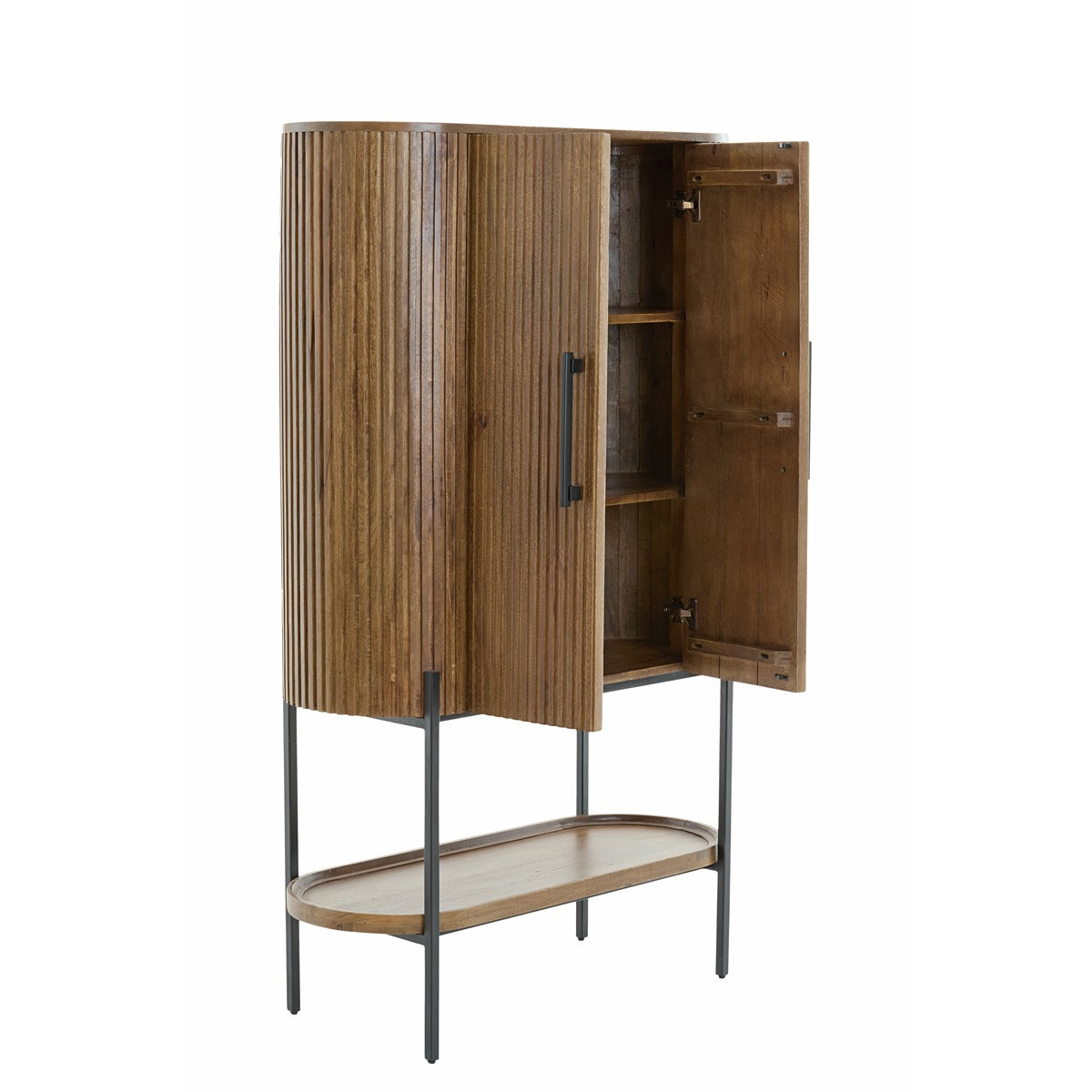Dumosi tall cabinet dark brown