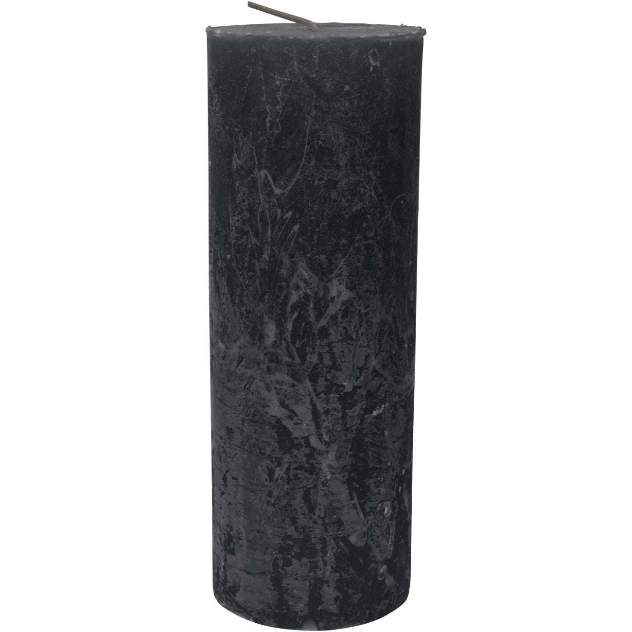 Libra Dark Grey Rustica Pillar Candle 7x19cm