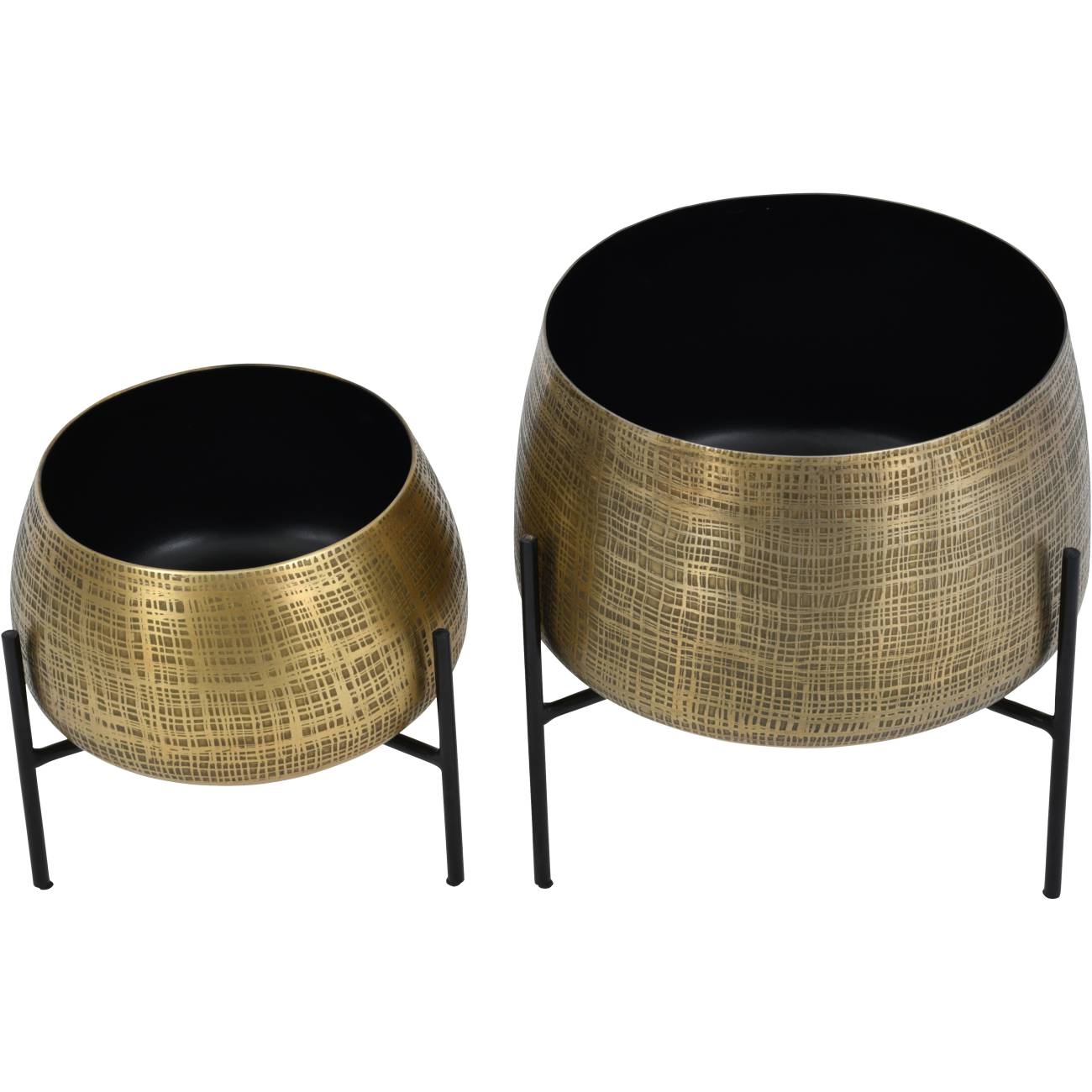 Promotion – Clyde Tabletop Brass Set of 2 Planters