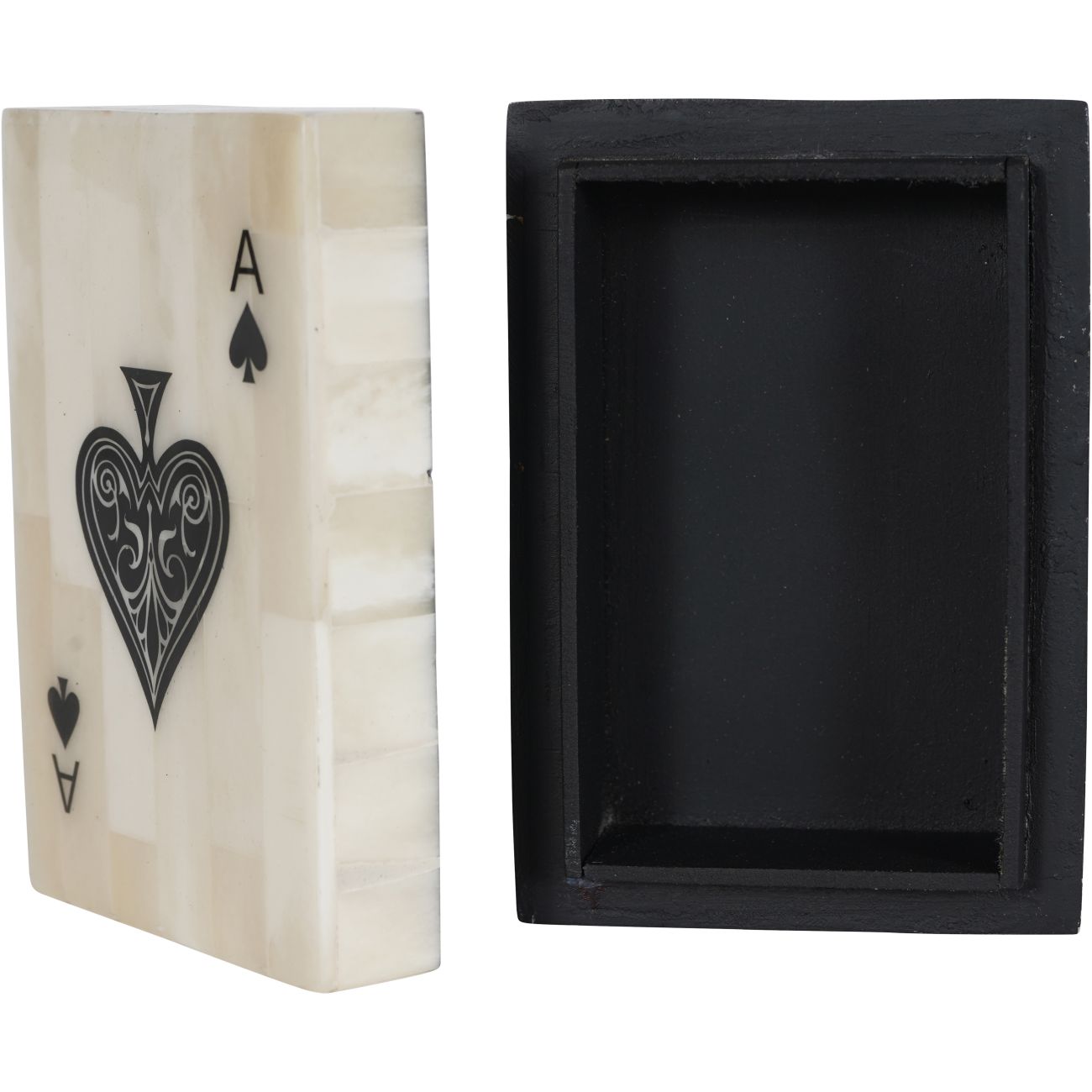 Chollerford Off White Bone Inlay Card Box