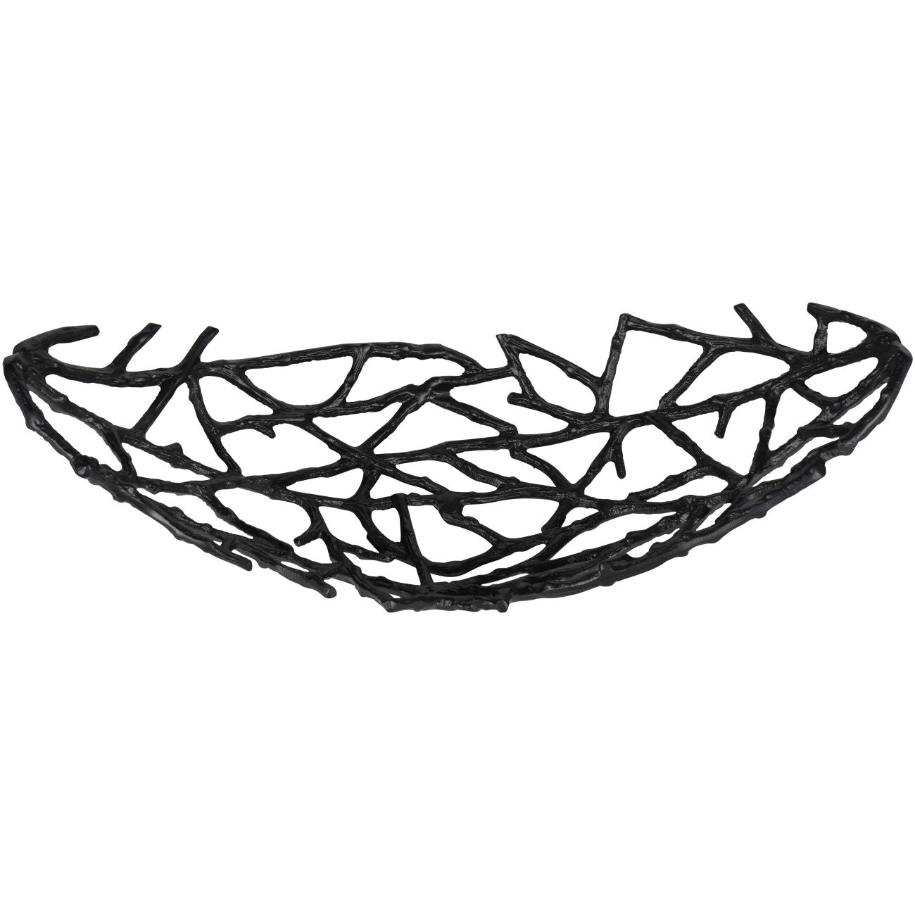 Twig Oval Bowl Black Small