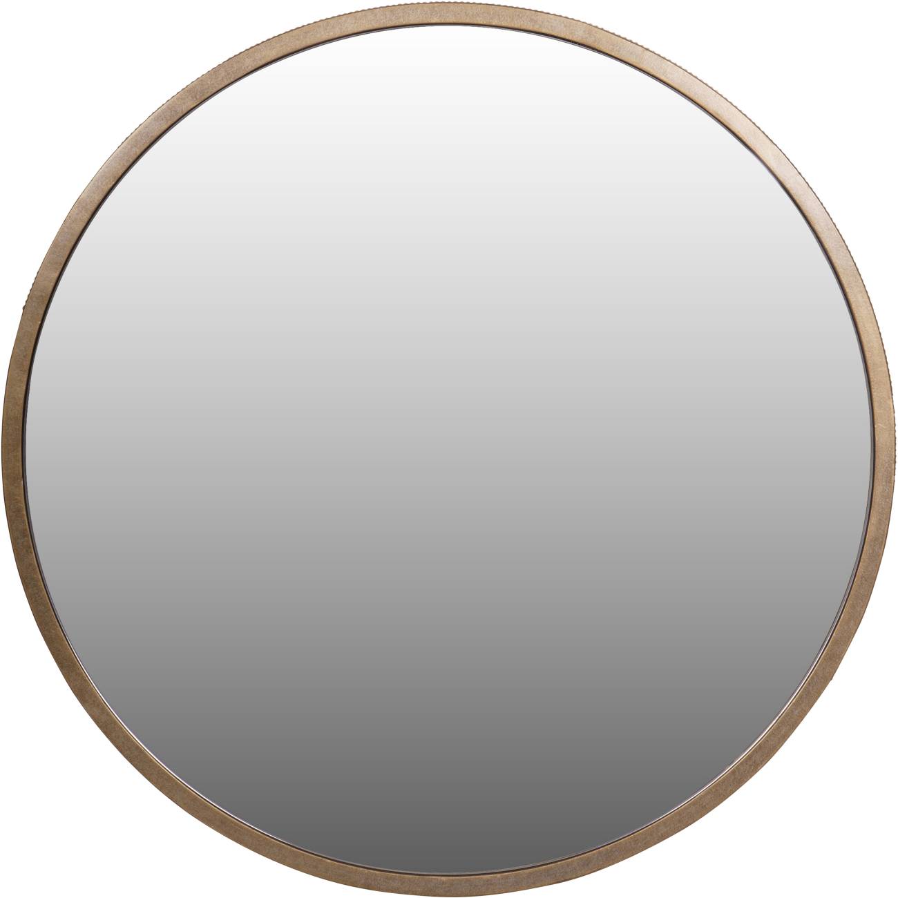Belvedere Aged Gold Round Mirror 80x80cm