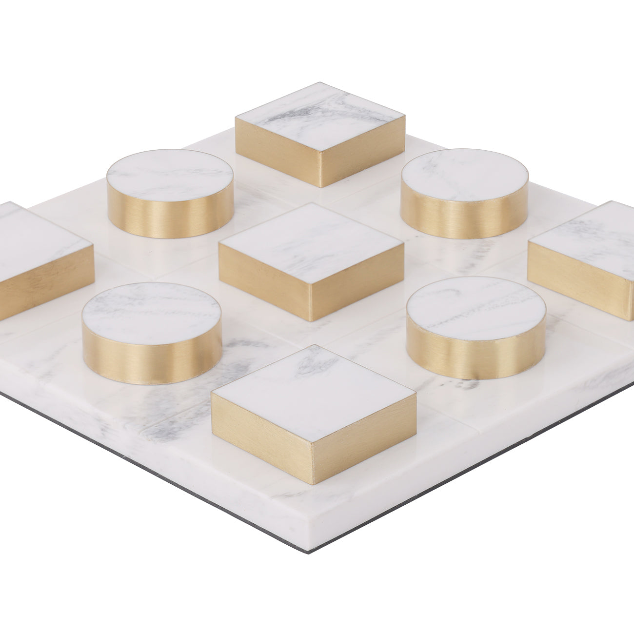 Jenkin White and Brass Noughts and Crosses Game