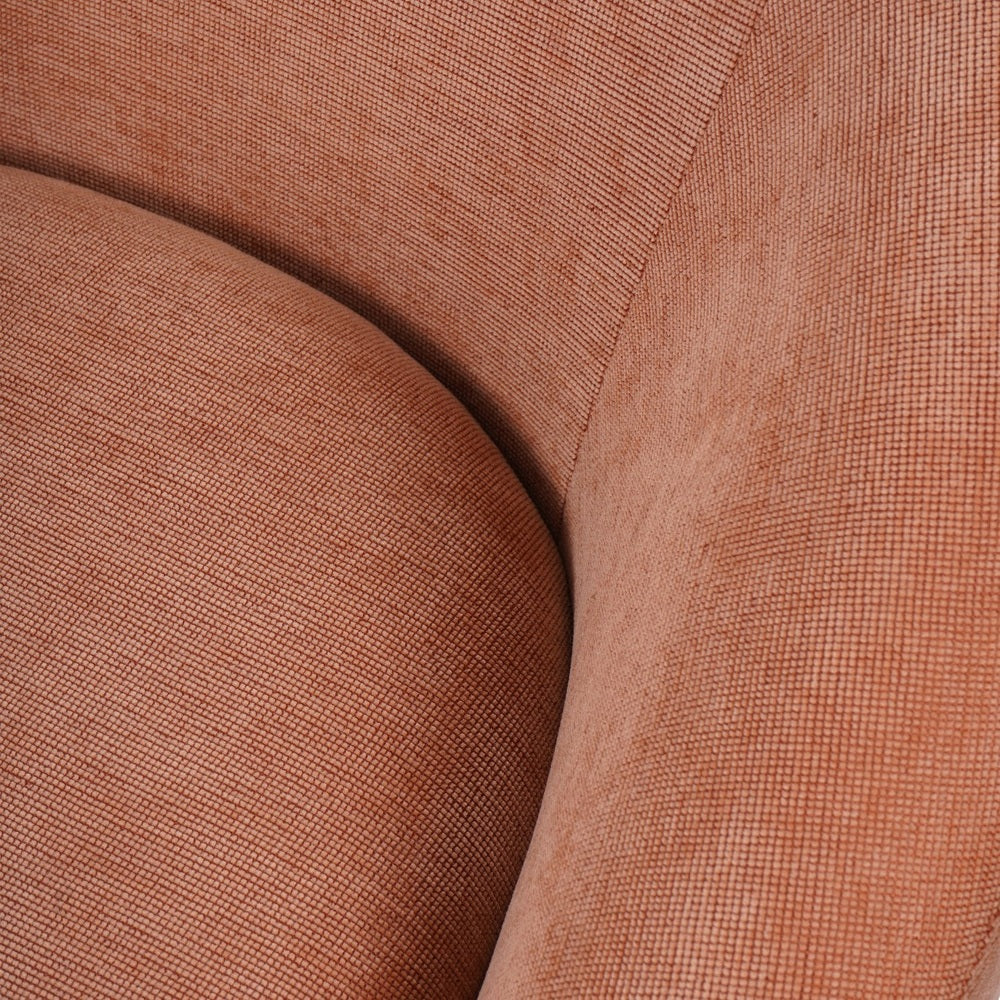 Rowley Occasional Chair - Blush fabric detail
