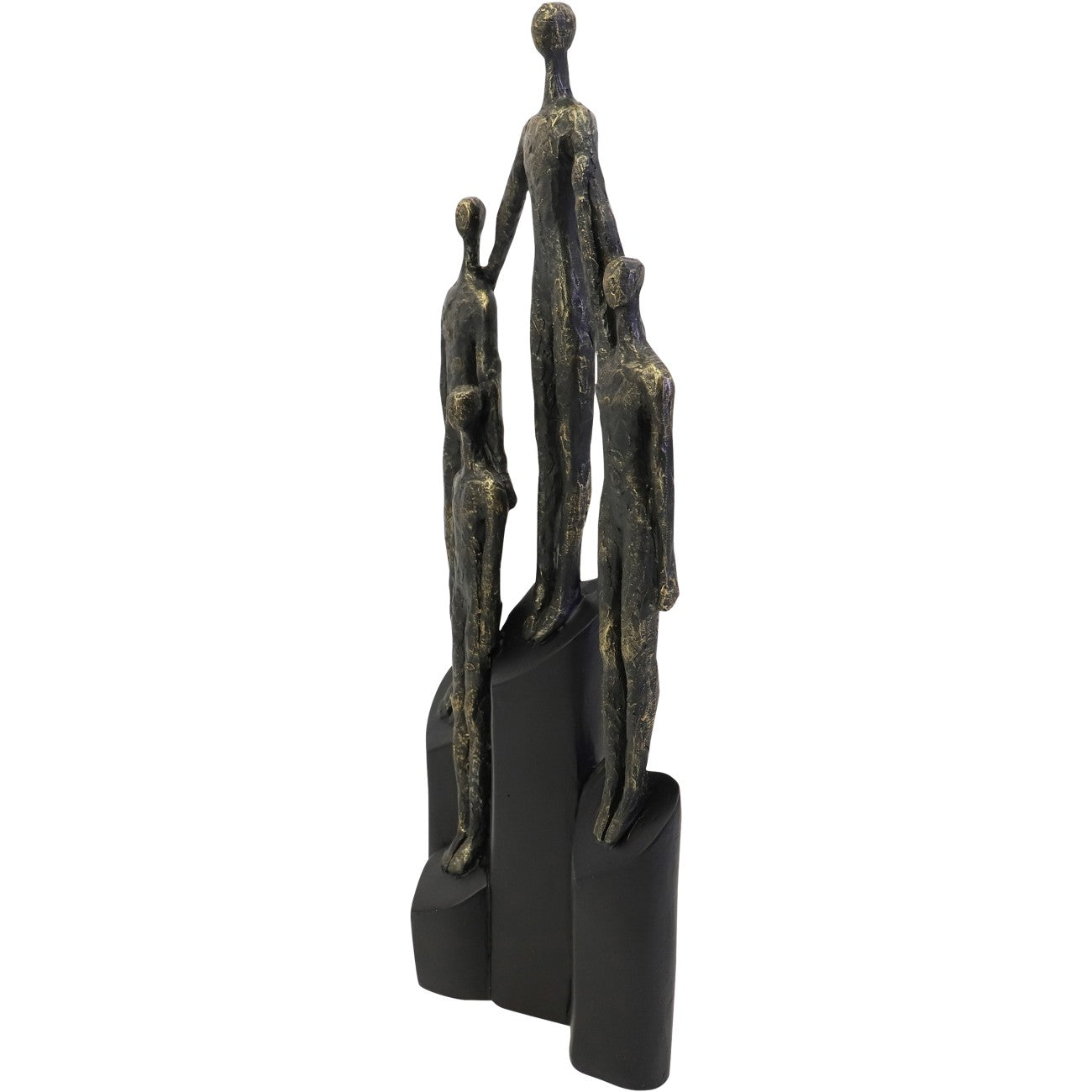 Abstract Family Sculpture on Hearts Plinth