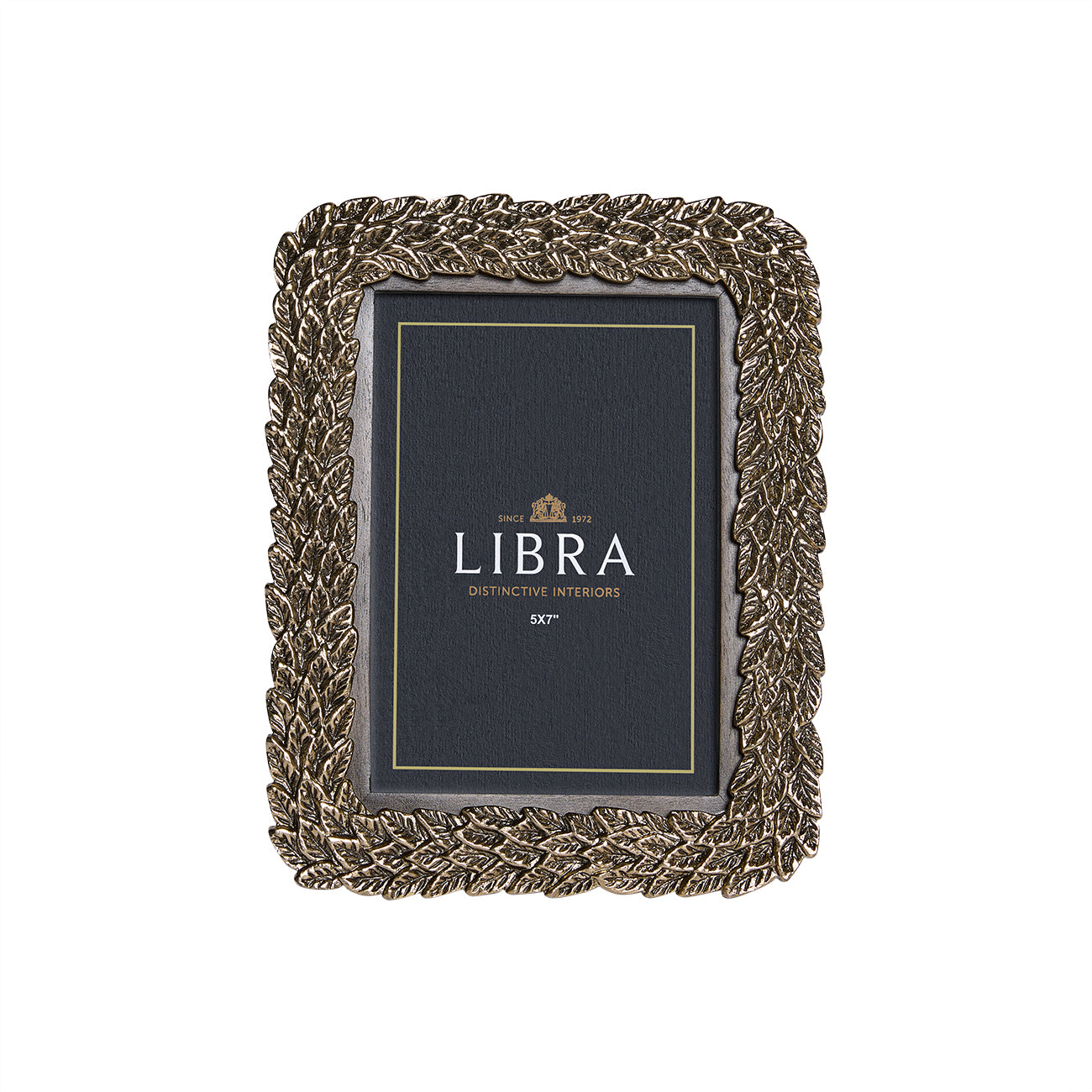 Antiqued Gold Leaf Photo Frame 4×6