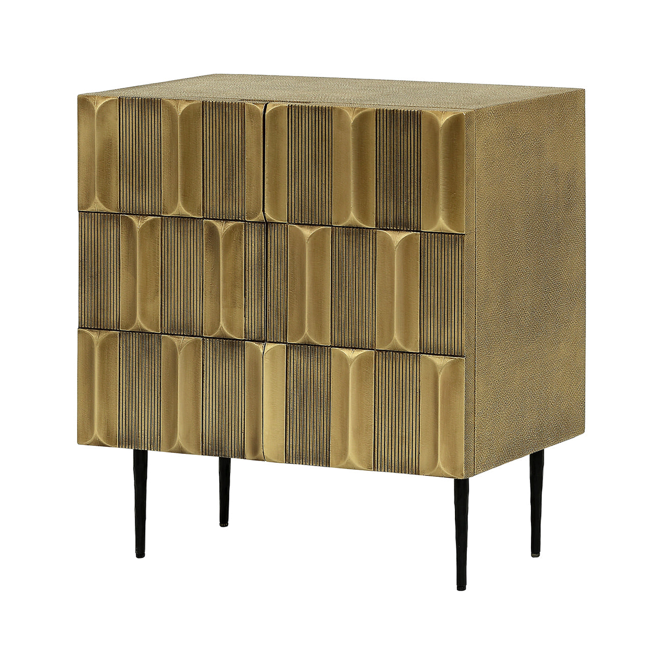 Verano Brass 2 Door Cabinet