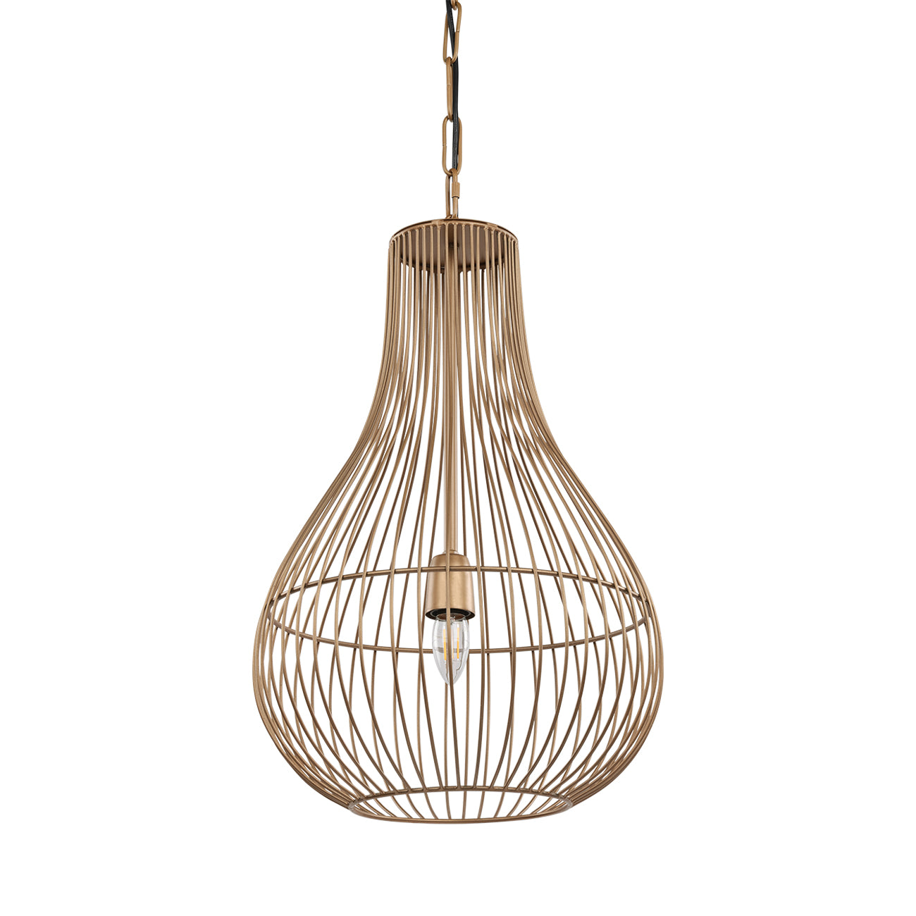 Mira Pear Drop Wire Pendant