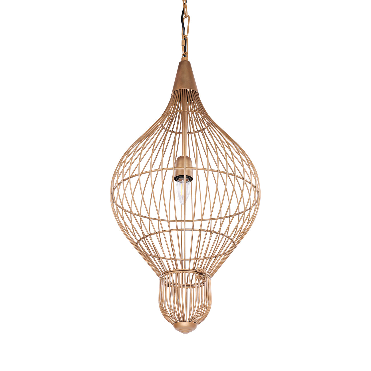 Mira Teardrop Wire Pendant