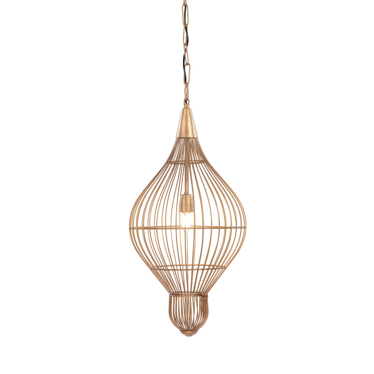 Mira Teardrop Wire Pendant