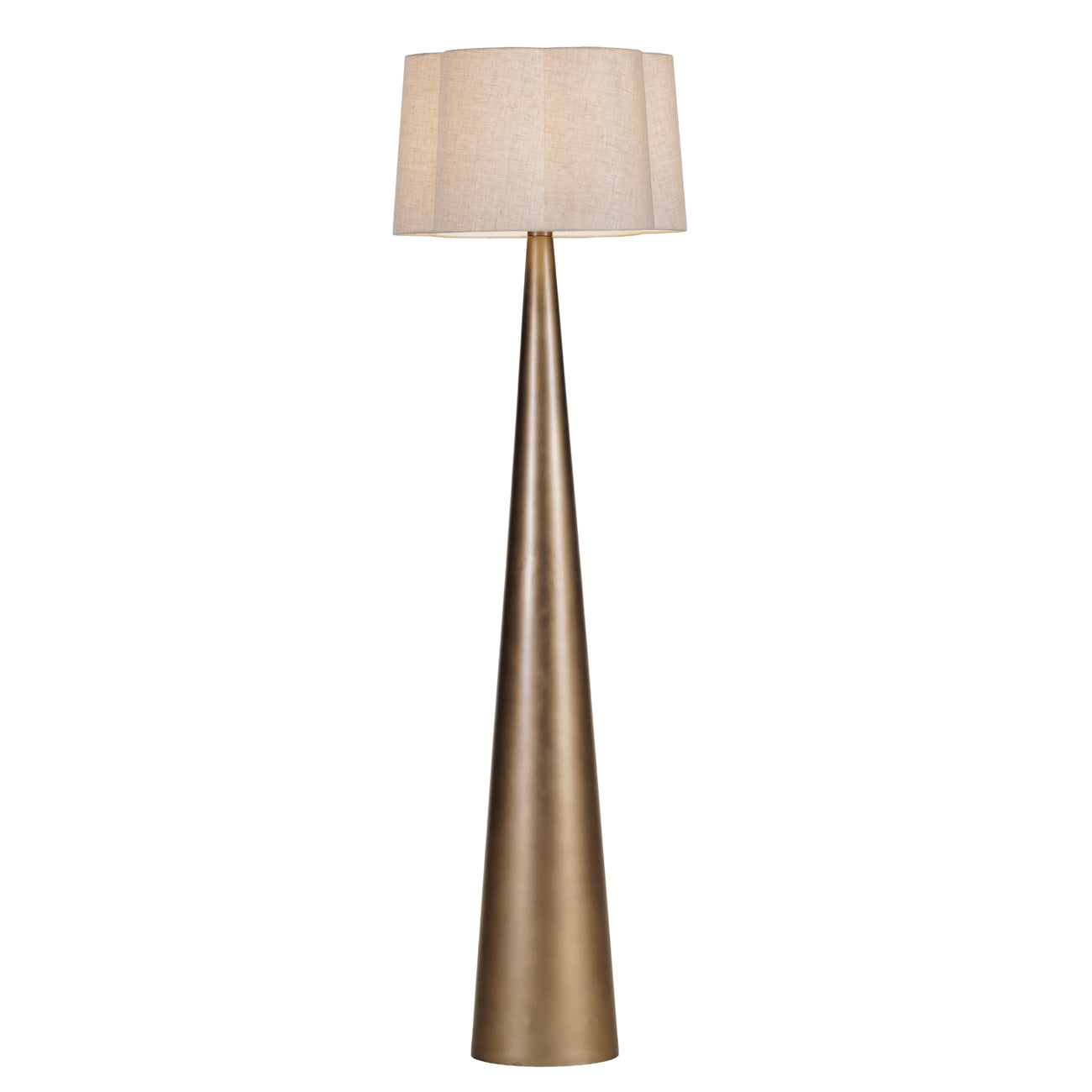 Southbourne Smoked Gold Floor Lamp 170cm