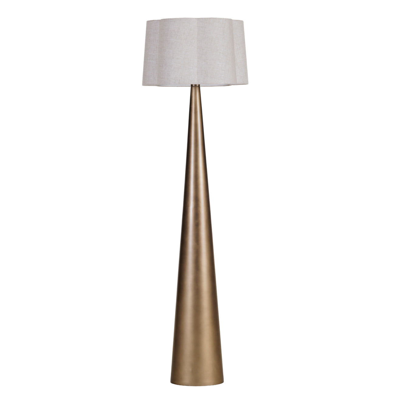 Southbourne Smoked Gold Floor Lamp 170cm