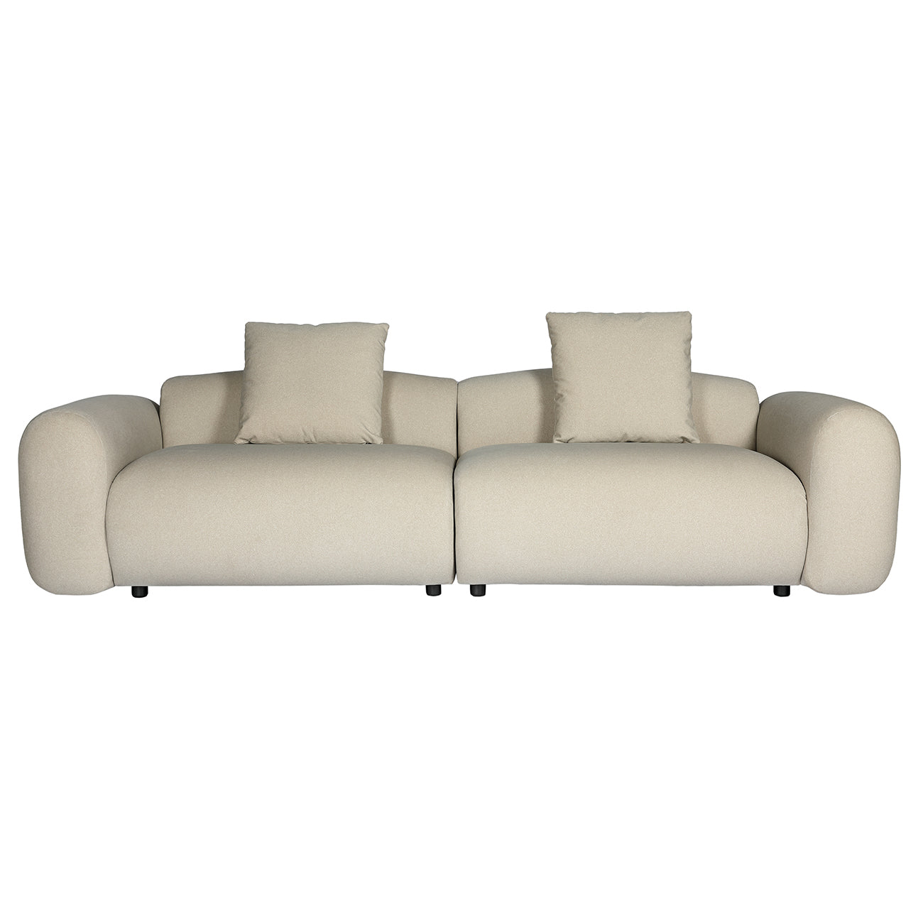 Limewood 3 Seater Sofa in Warm Stone Velvet
