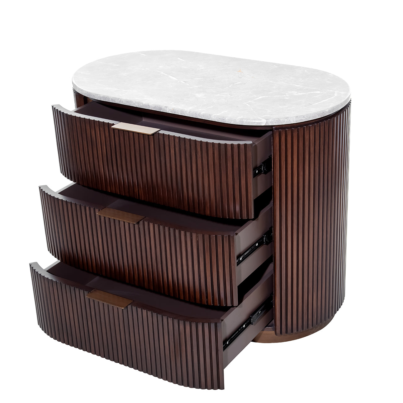 Whitwell Bedside Three Drawer Chest Large
